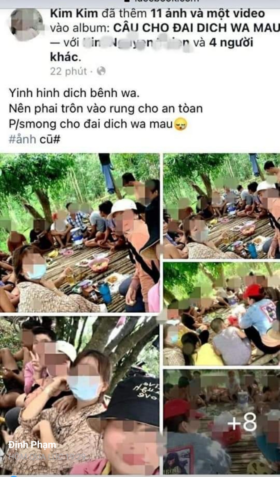 21 thanh niên vào rừng nhậu rồi khoe trên Facebook, bị phạt 210 triệu đồng - 1