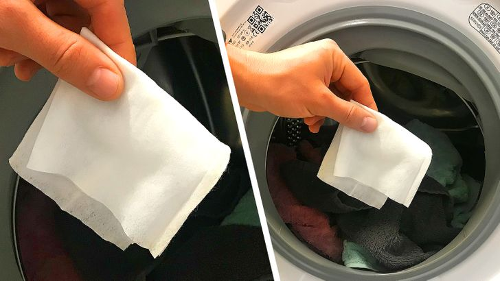 Mẹo giặt quần áo sạch hơn với khăn giấy ướt - 3