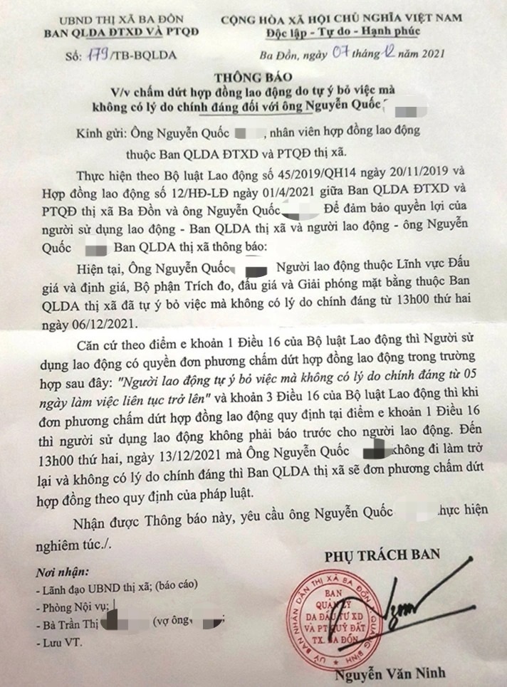 Nhân viên ban quản lý dự án bất ngờ mất tích - 2