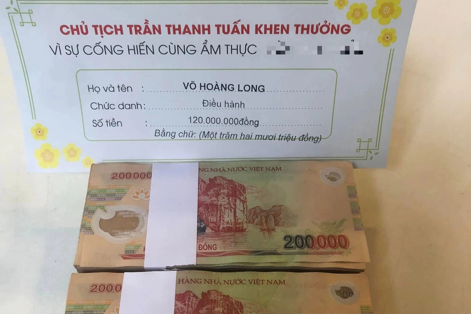 Thực hư chuyện công ty ẩm thực thưởng Tết nhân viên cả trăm triệu - 1