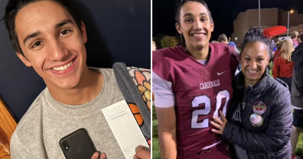 Sivert Klefsaas (trái) và trong một bức ảnh chụp cùng mẹ của mình (Ảnh: MTI).