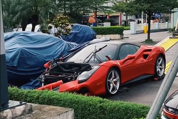 Vụ Ferrari 488 toác đầu: Chủ xe trình báo công an vì không tìm thấy xe - 2