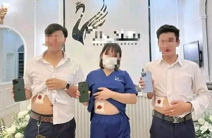 Hình ảnh được lan truyền trên mạng xã hội Thái Lan về lời nói đùa