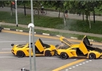 Cú va chạm "triệu USD" của hai chiếc Lamborghini Aventador S