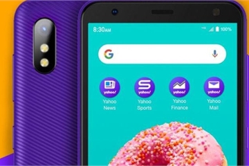 Yahoo! bất ngờ ra mắt smartphone giá rẻ với màu tím quen thuộc