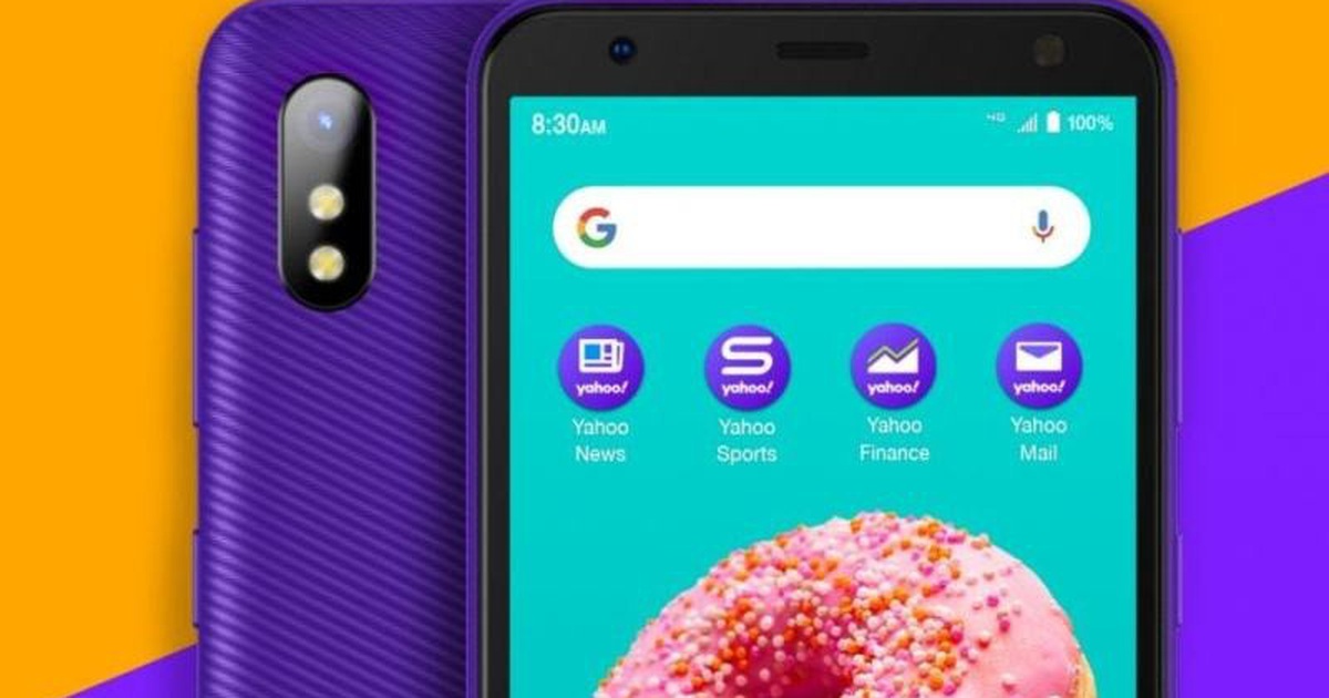 Yahoo! bất ngờ ra mắt smartphone giá rẻ với màu tím quen thuộc