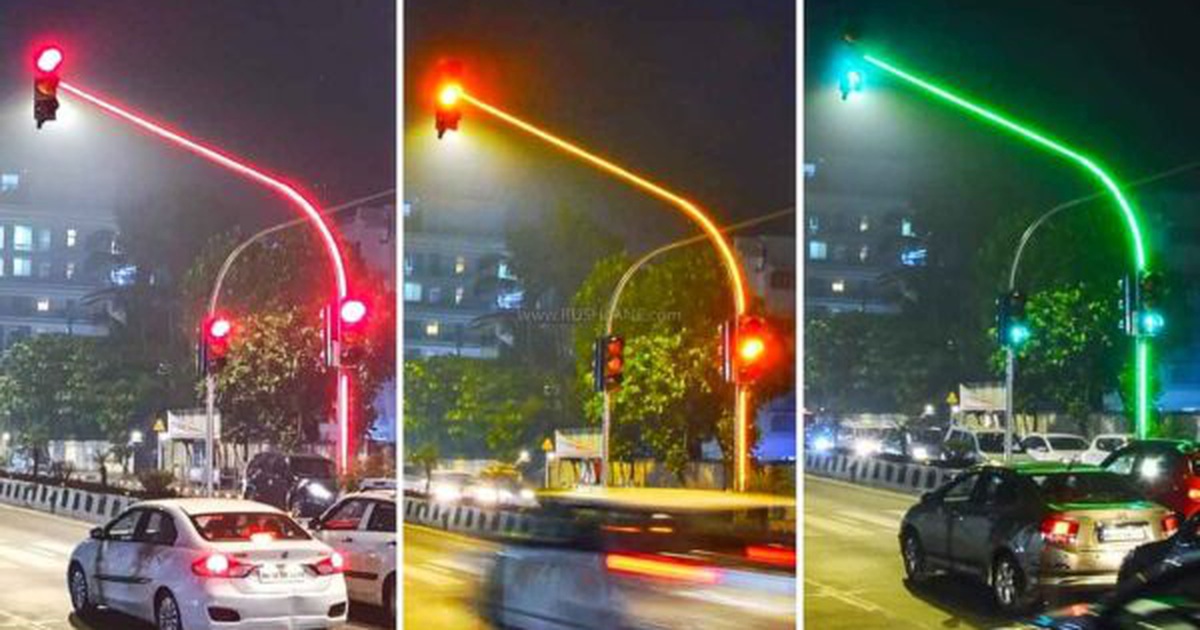 Ấn Độ thử nghiệm lắp đặt đèn giao thông full-LED độc lạ ở Mumbai