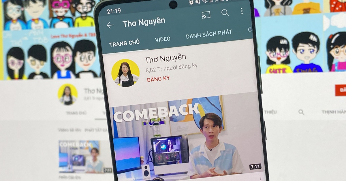 Kênh YouTube Thơ Nguyễn bất ngờ 