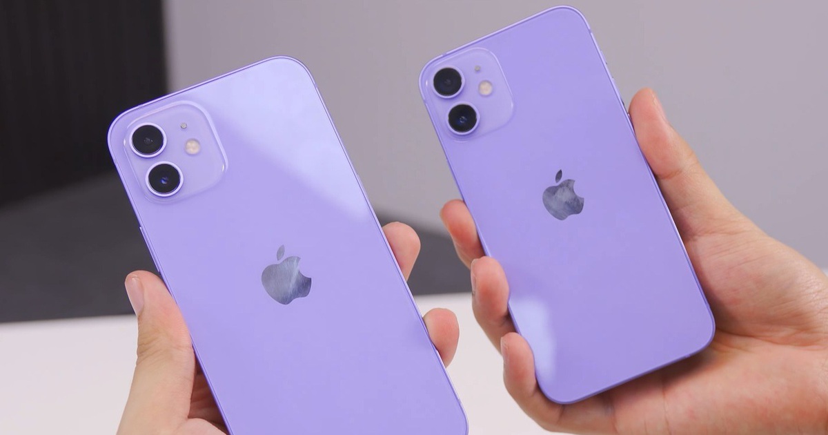 iPhone 12 và 12 Mini màu tím xuất hiện tại Việt Nam