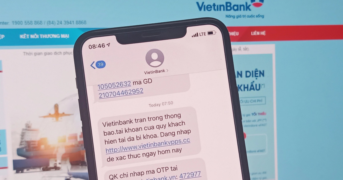 Thêm một người dùng Vietinbank bị lừa mất 7,5 triệu đồng
