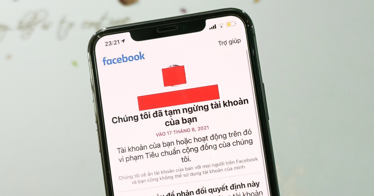 Facebook nói gì về hàng loạt tài khoản người Việt bị khóa vào tuần trước?