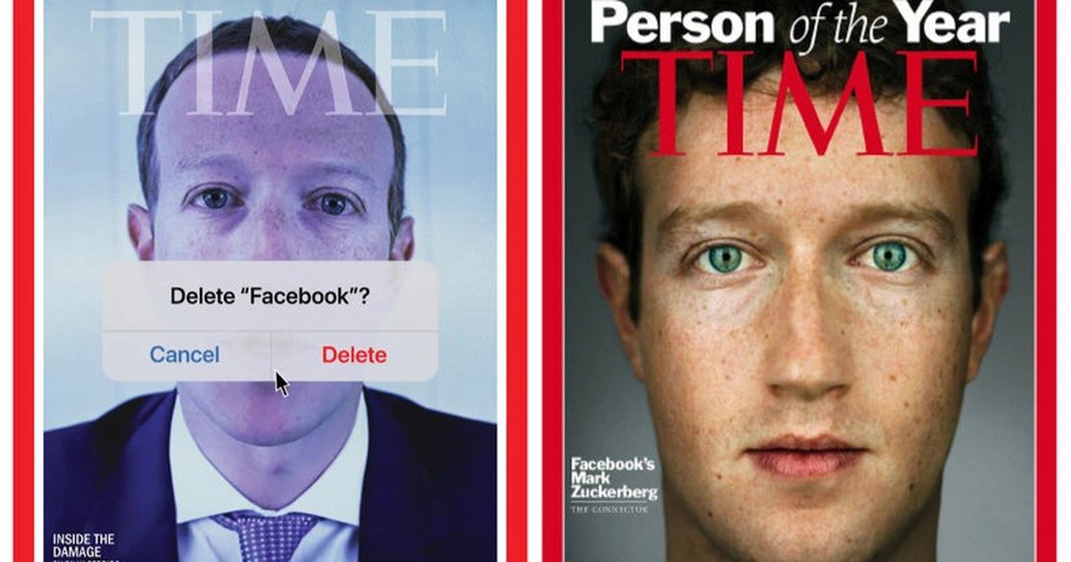 Tạp chí Time gây sốc vì dùng ảnh Mark Zuckerberg để kêu gọi xóa Facebook