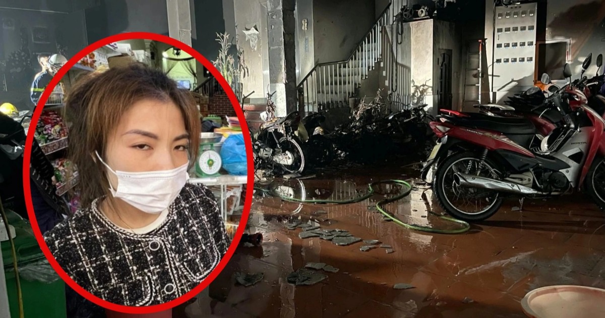 Unexpected news of a fire in Hanoi because of a love conflict: The suspect is staying with her husband and small child in an inn