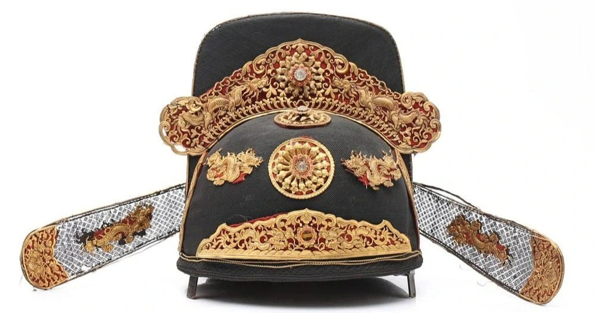 The exquisite beauty of the Nguyen Dynasty mandarin’s hat won the auction 20 billion dong
