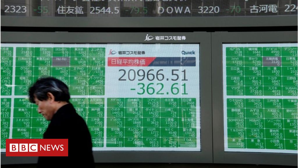Asian stock markets tumble after oil prices crash