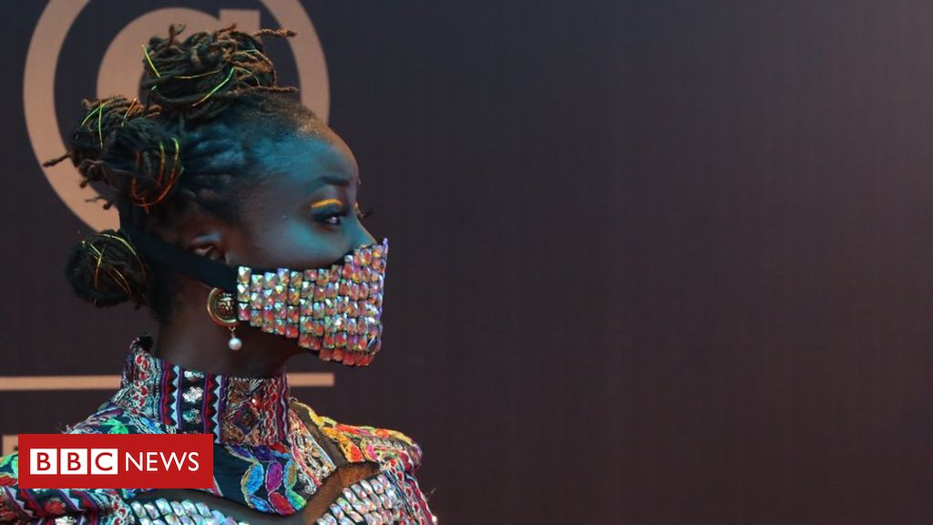 Coronavirus: Nigerian celebrities wear blinged-up masks