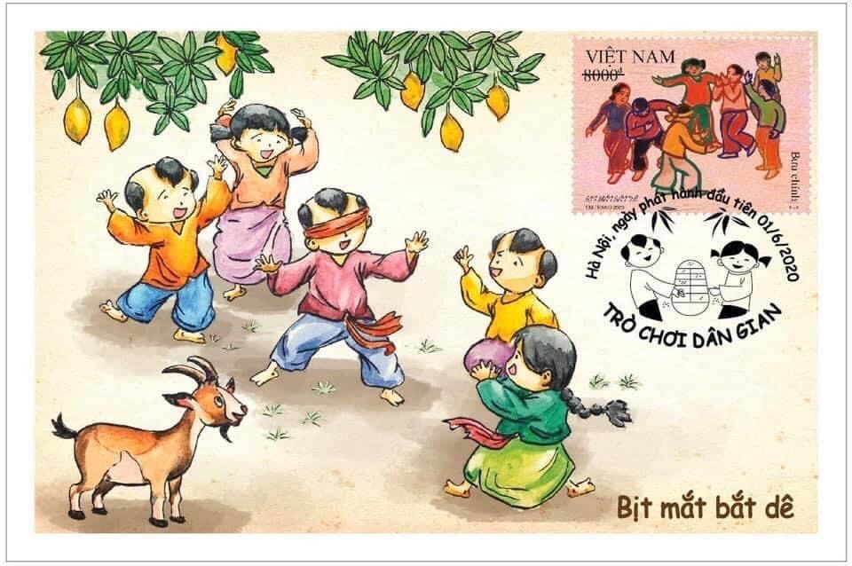 Bộ TT&TT phát hành bộ tem bưu chính “Trò chơi dân gian”