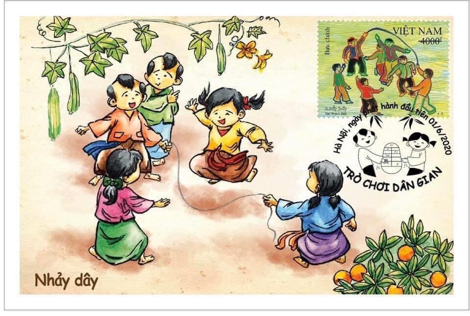 Bộ TT&TT phát hành bộ tem bưu chính “Trò chơi dân gian”