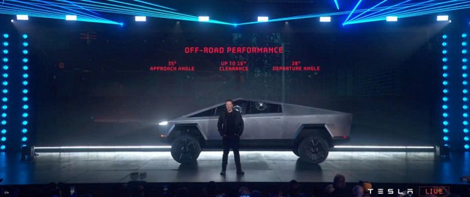 Hinh dang ky di cua xe ban tai chong dan Tesla Cybertruck hinh anh 1