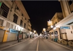 Streets of Hanoi fall silent as they sparkle at night