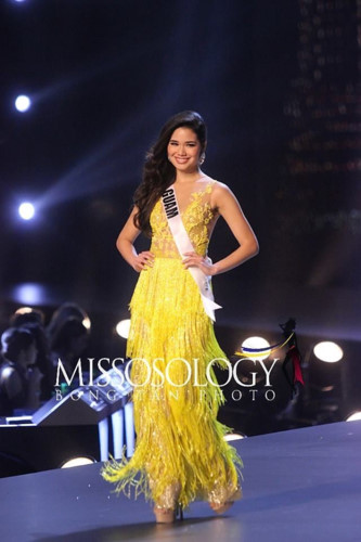 yellow evening gown worn by h’hen nie wins miss universe award hinh 10