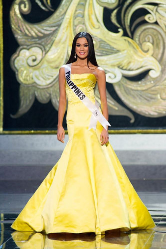 yellow evening gown worn by h’hen nie wins miss universe award hinh 5