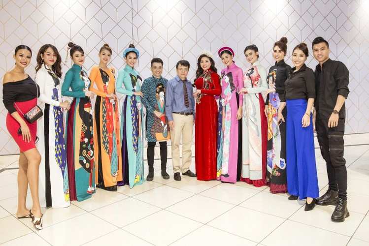 latest ao dai collection by nhat dung unveiled at mottainai festival hinh 1
