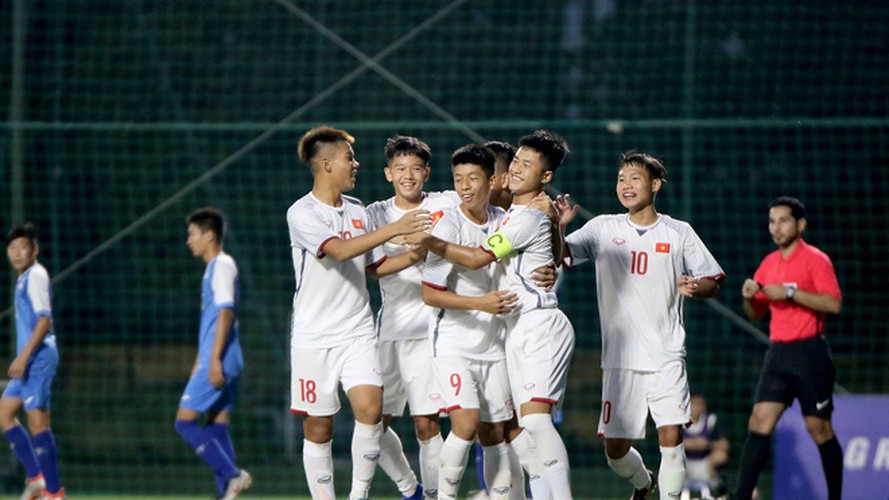 vietnam’s u16s stroll to 7-0 win over mongolia in afc championship qualifiers hinh 5