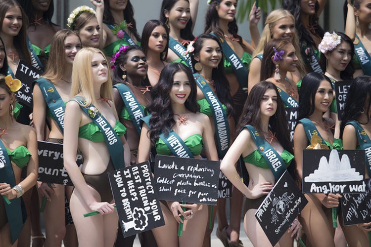 hoang hanh takes part in swimsuit segment of miss earth 2019 hinh 5