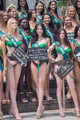 hoang hanh takes part in swimsuit segment of miss earth 2019 hinh 8