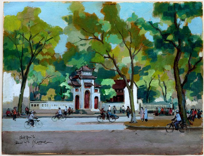 hanoi displayed through old paintings hinh 2