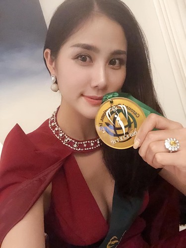 hoang hanh receives gold medal in miss earth’s resort wear segment hinh 7