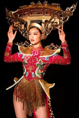 kieu loan unveils national costume ahead of miss grand international show hinh 2