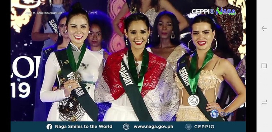 hoang hanh achieves another medal win at miss earth 2019 hinh 1