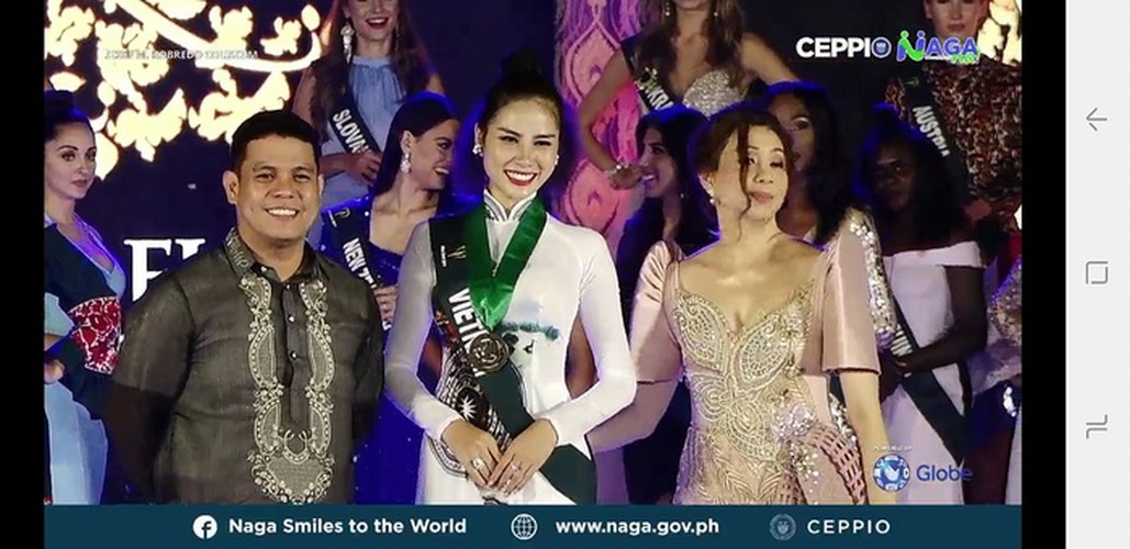 hoang hanh achieves another medal win at miss earth 2019 hinh 2