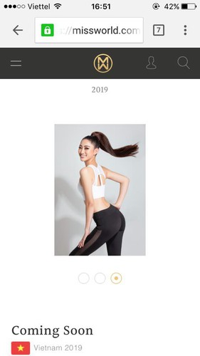 thuy linh’s first images appear on miss world website hinh 1