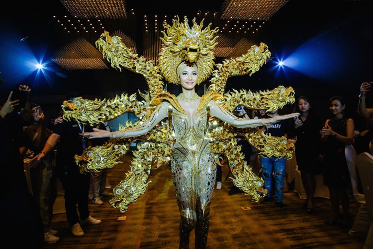 hoang thuy announces national costume choice for miss universe 2019 hinh 9