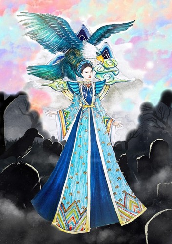 national costume revealed for thuy an at miss intercontinental 2019 hinh 2