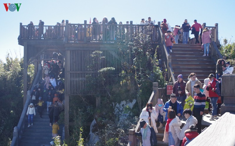 hordes of tourists head to the peak of fansipan hinh 11
