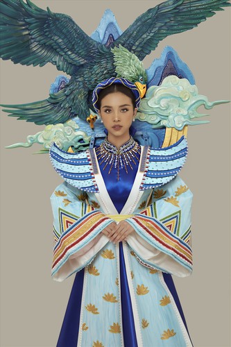 thuy an reveals national costume for miss intercontinental 2019 hinh 5