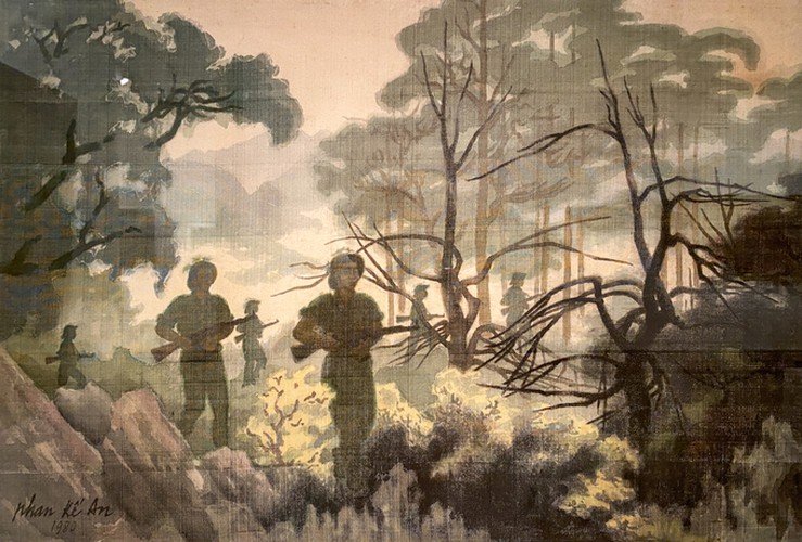 vietnam museum of fine arts hosts exhibition showcasing artwork on military hinh 6