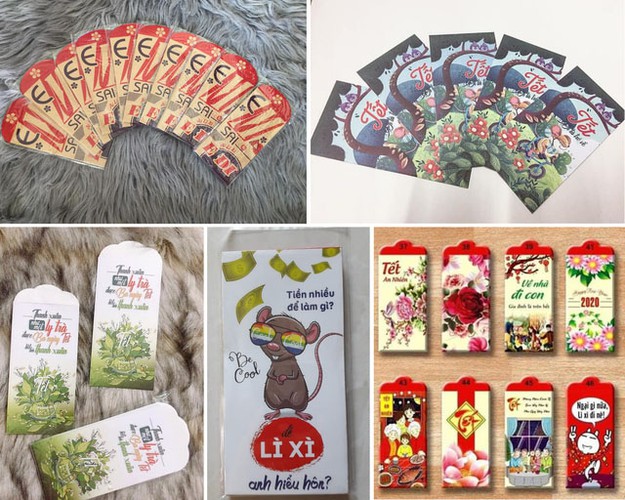 unique lucky money envelopes available for tet hinh 1