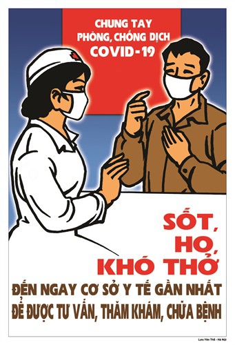 public posters about fight against covid-19 unveiled hinh 2