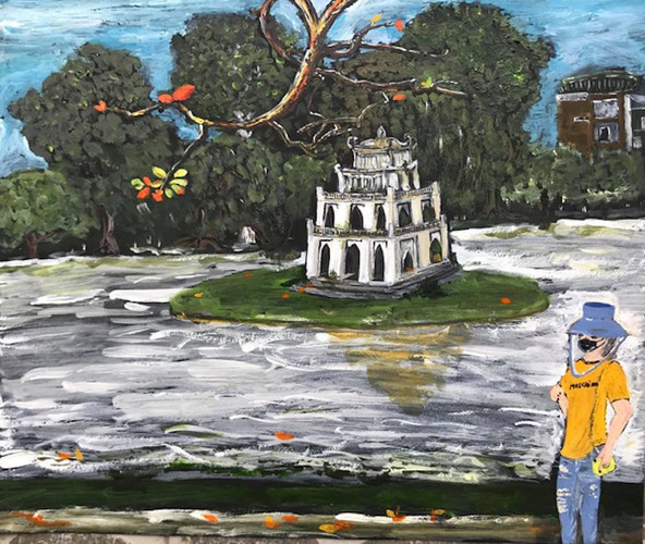 unique hanoi through covid-19 sketch paintings hinh 5