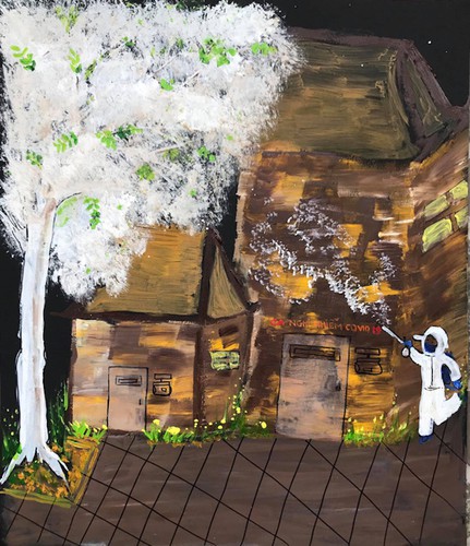 unique hanoi through covid-19 sketch paintings hinh 9