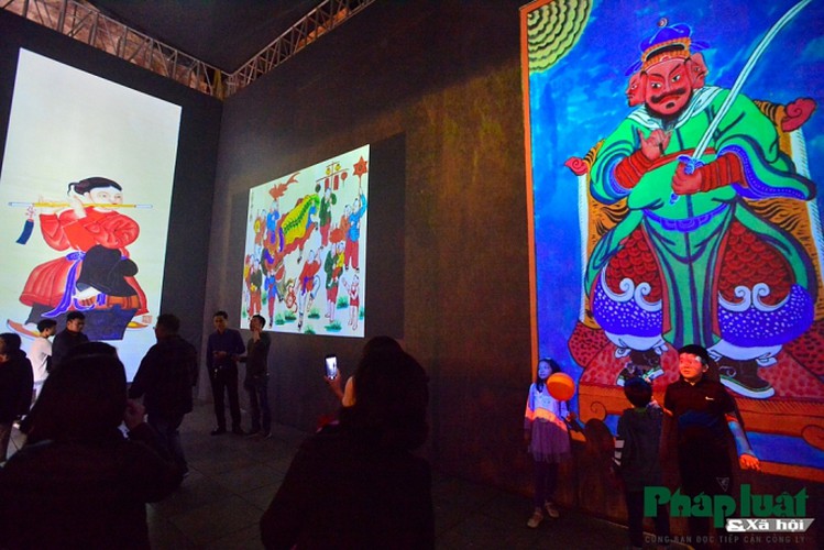 hang trong folk paintings go on display using 3d technology in hanoi hinh 5