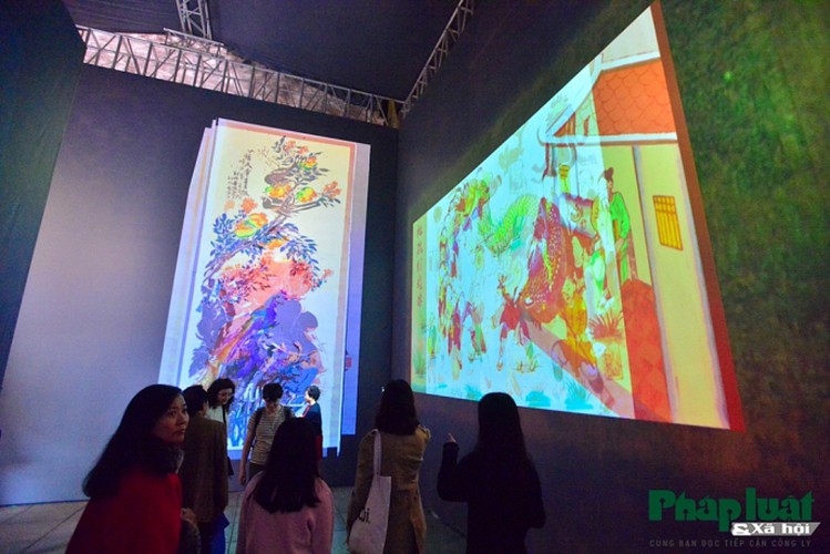 hang trong folk paintings go on display using 3d technology in hanoi hinh 8