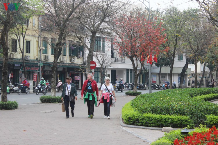 foreign tourists in hanoi wander streets without face masks hinh 7