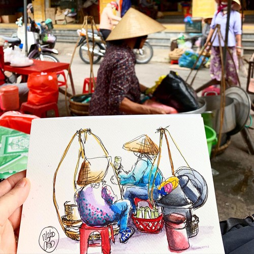 hoi an as seen through the sketches of an australian tourist hinh 1