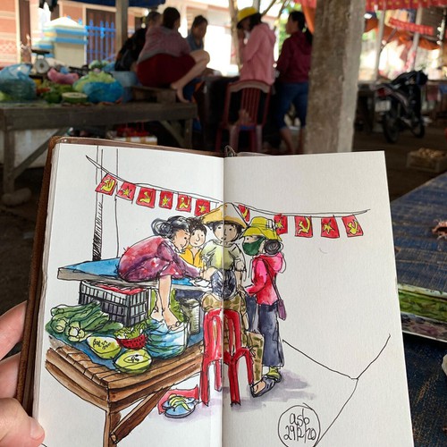 hoi an as seen through the sketches of an australian tourist hinh 3